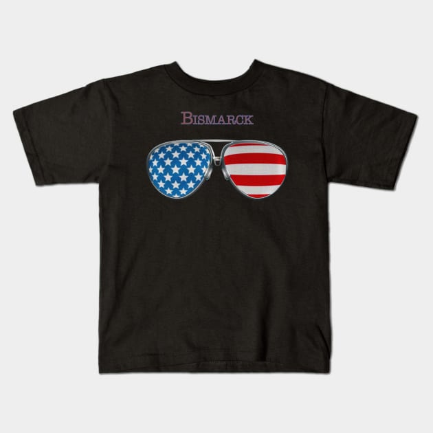 USA GLASSES BISMARCK Kids T-Shirt by SAMELVES